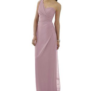 Peaches & Cream Chiffon Bridesmaid Dress